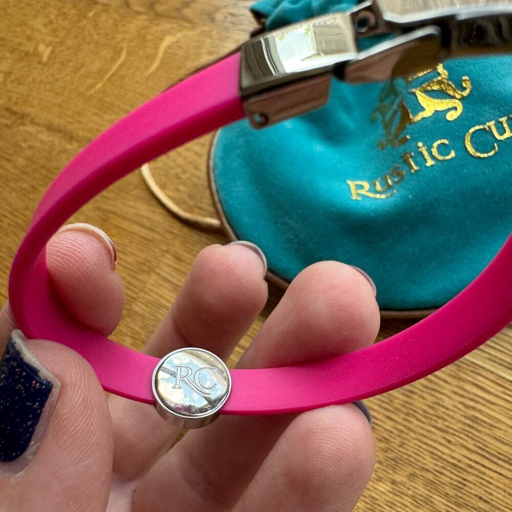 Rustic Cuff Pink Bracelet - Picture 3 of 5